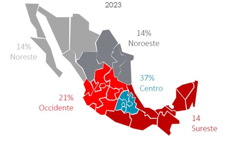 Mapa de áreas rentables